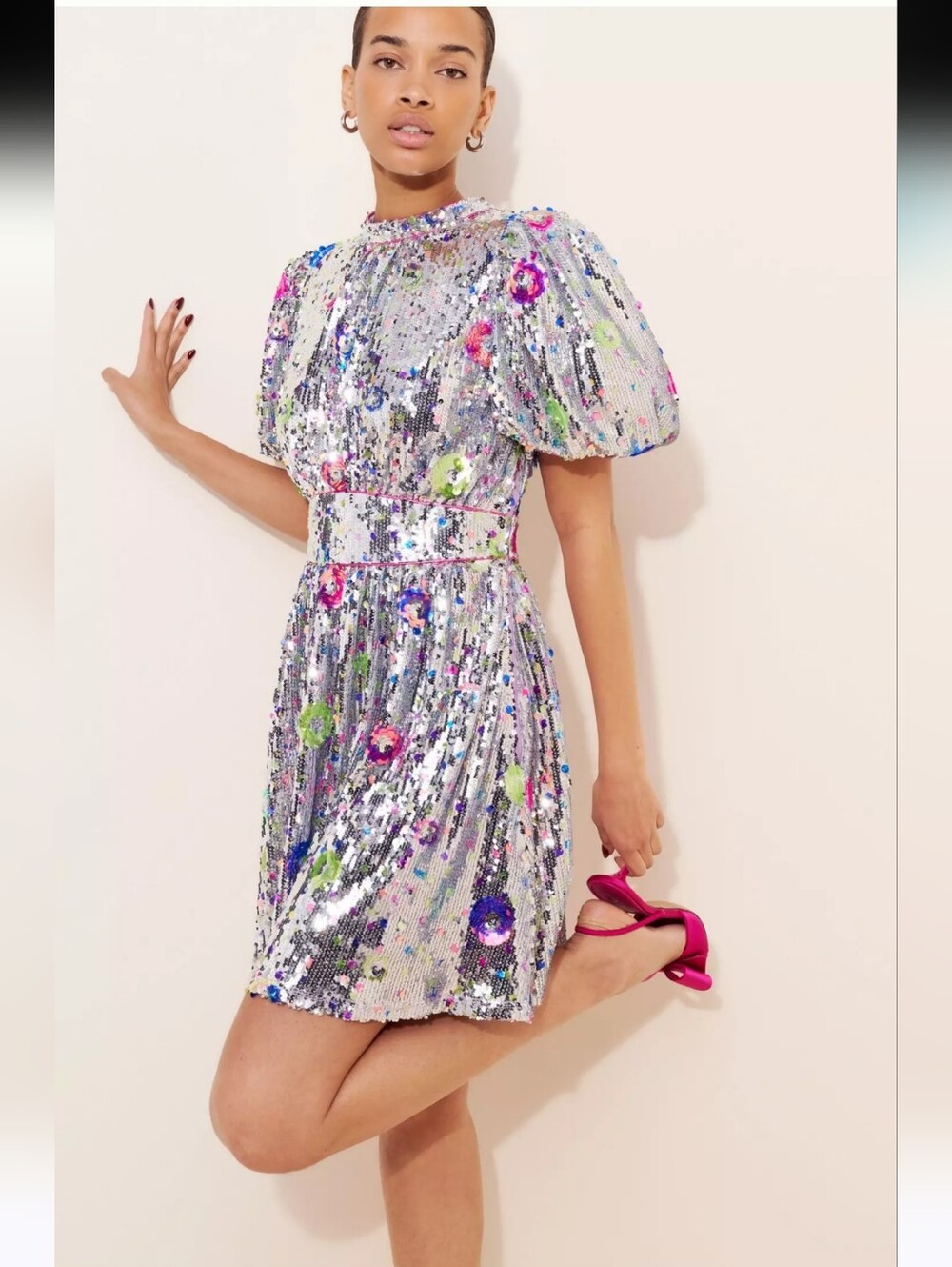 CeliaB Wonderer Sequin Sparkly Mini Dress XSmall SEE DESCRIPTION